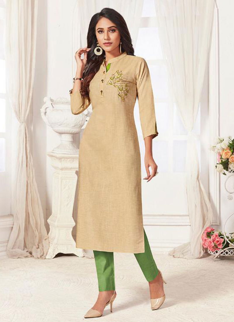 Femista Linen Party Wear Kurti Collection